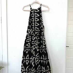 Corey Lynn Calter Keyanna Midi Dress Brown Cream Boho S Anthropologie